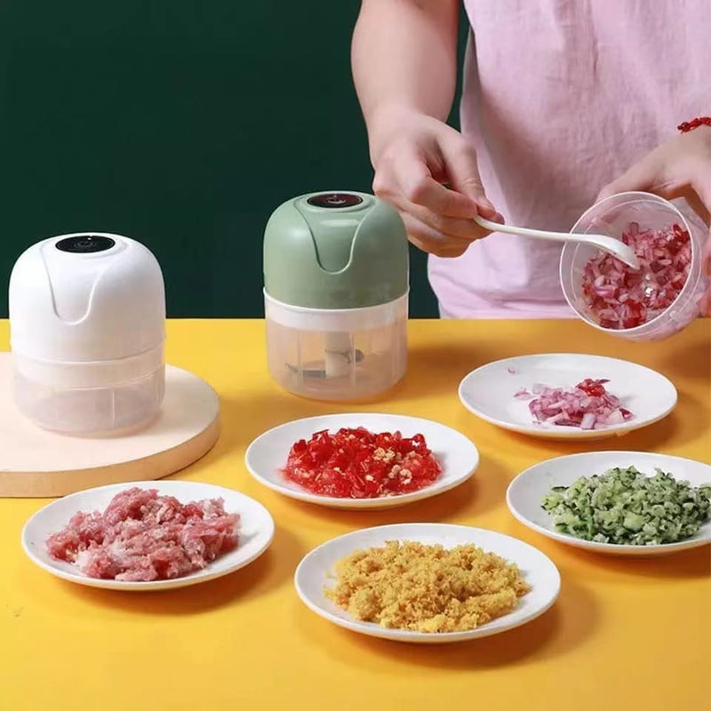 Mini processador elétrico de alimentos portatil