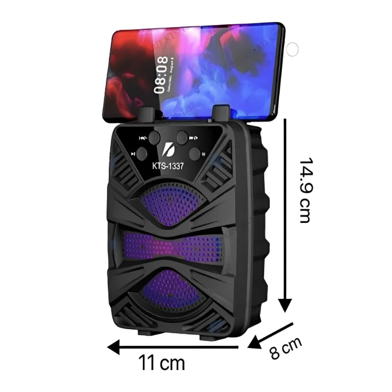 Caixa de som bluetooth portátil sem fio KTS-1337