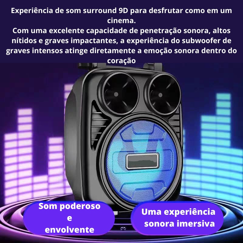 Caixa de som bluetooth portátil sem fio KTS-1337