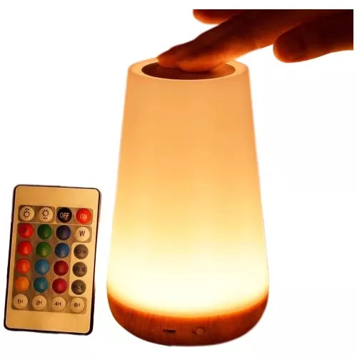 Luminaria Abajur Led Touch 13 Cores - Com Bateria Interna
