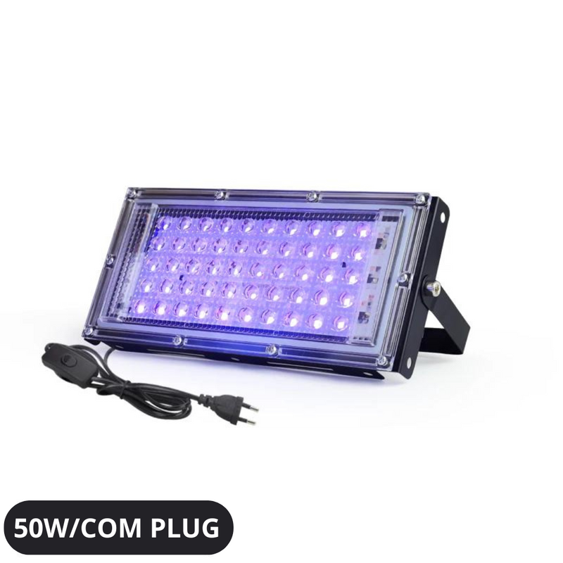 Lâmpada Ultravioleta para palco, 50w, 100w, luz negra à prova d'água