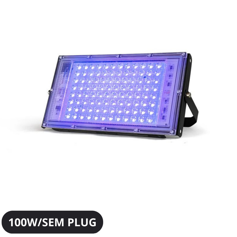 Lâmpada Ultravioleta para palco, 50w, 100w, luz negra à prova d'água