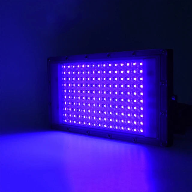 Lâmpada Ultravioleta para palco, 50w, 100w, luz negra à prova d'água