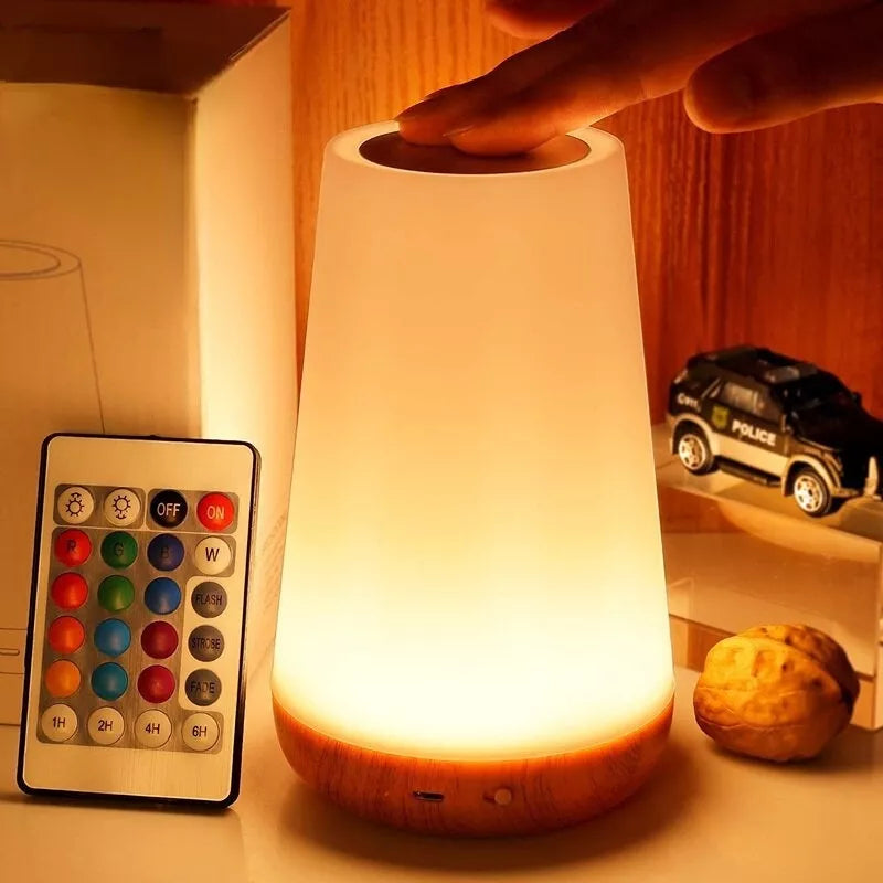 Luminaria Abajur Led Touch 13 Cores - Com Bateria Interna