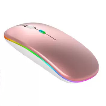 Mouse ergonômico sem fio para jogos LED